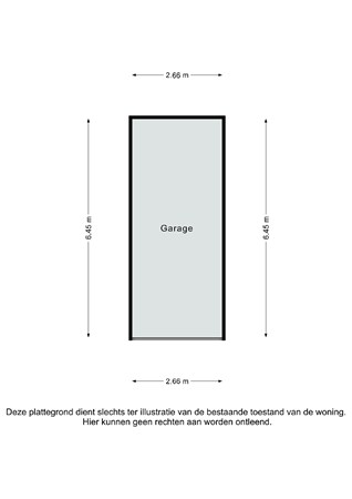 Plattegrond - Slakkenstraat 34, 6431 NJ Hoensbroek - Slakkenstraat 34 Hoensbroek - Garage 2D.jpg